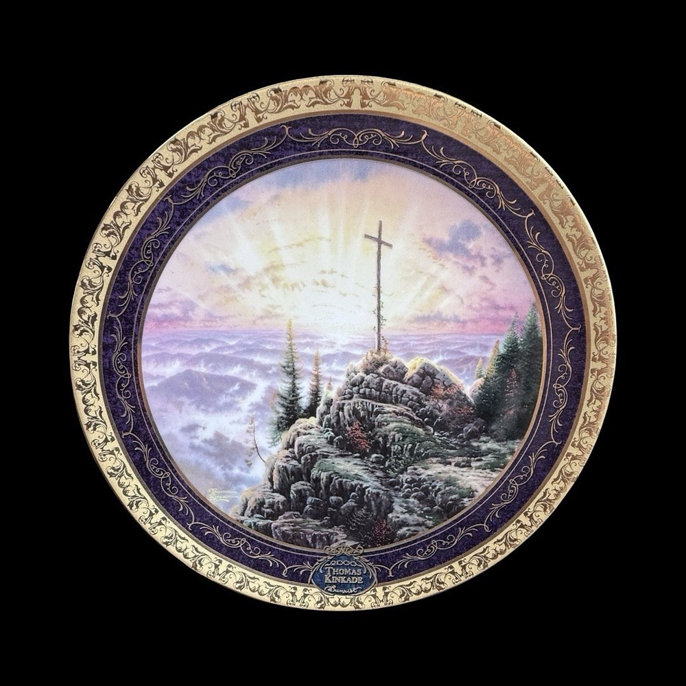 Thomas Kinkade Sunrise Millennial Exclusive Edition‎ Collector Plate 2000